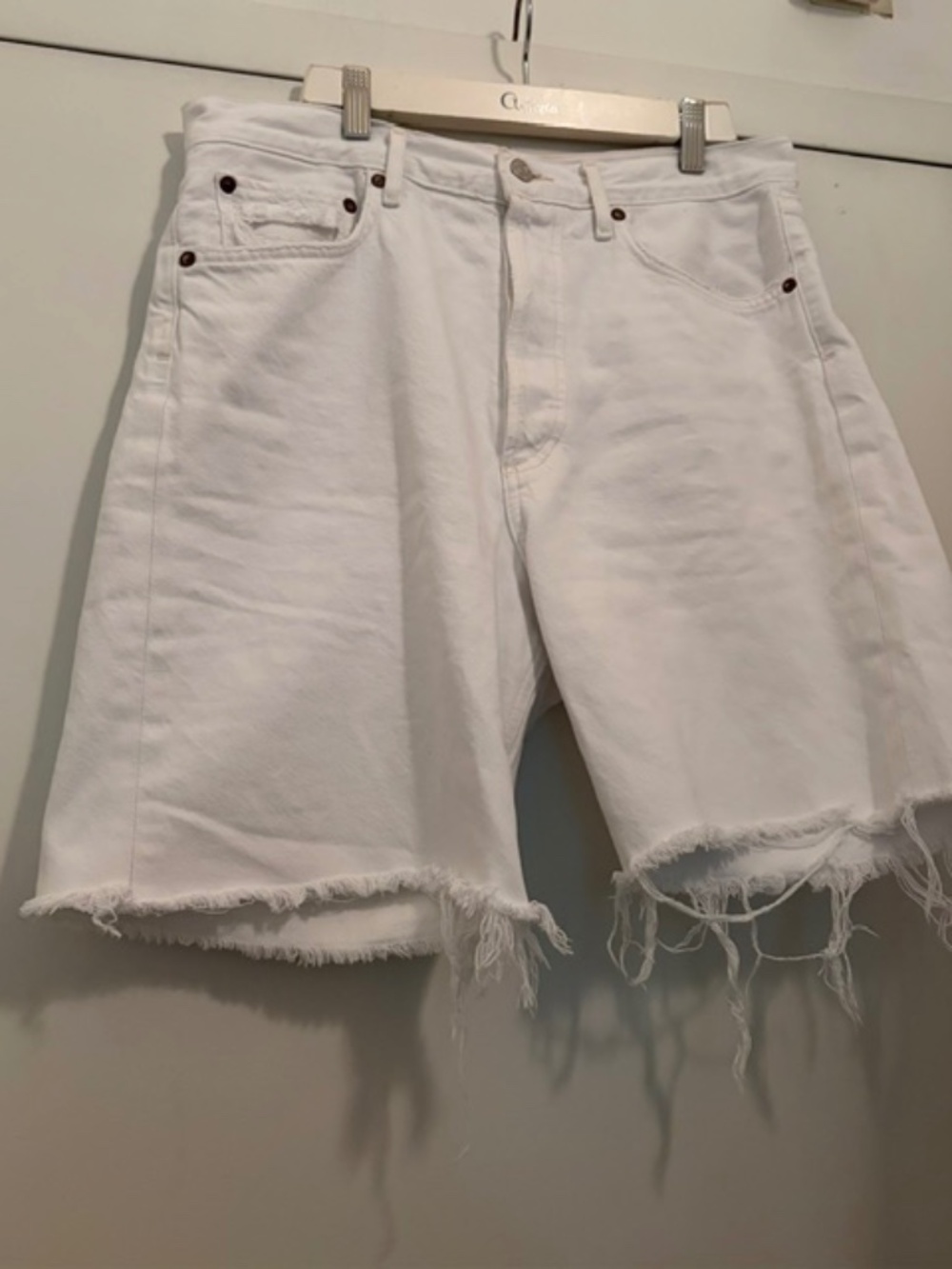 Agolde Cut Off Bermuda Shorts